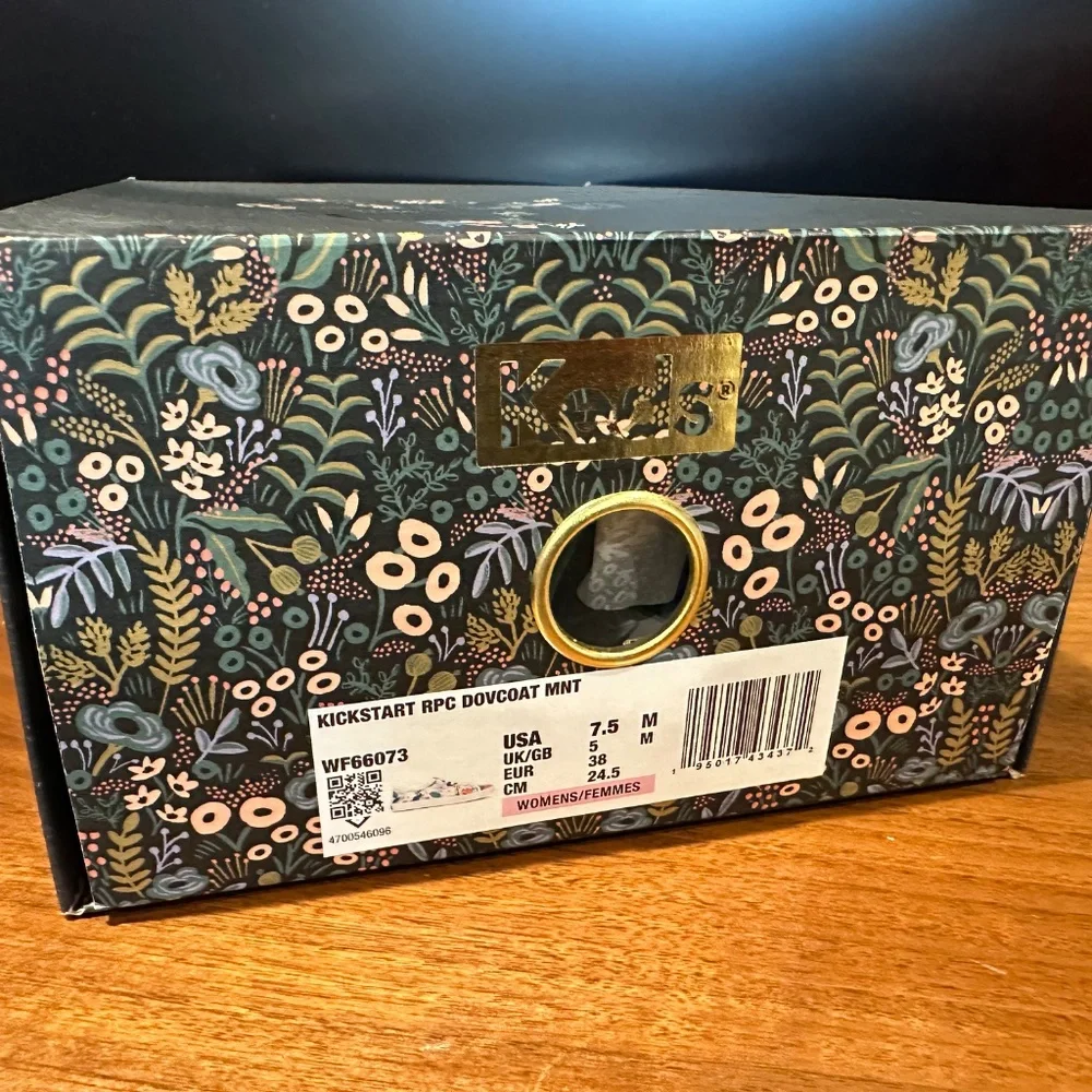 New Women's Keds Rifle Paper Co. Floral Print Sneakers Casual Shoes size 7.5 U.S - Picture 8 of 10